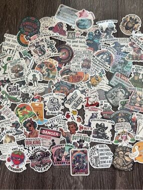 100 Sticker Pack - Mixed Assorted Vinyl holographic Stickers